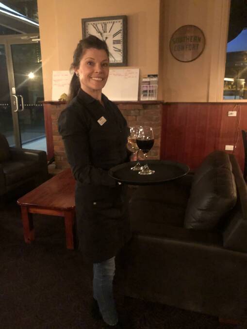 The Creekside Hotel front of house team member Kylie Graetz and her colleagues are excited to return to work in the bistro from Wednesday next week.