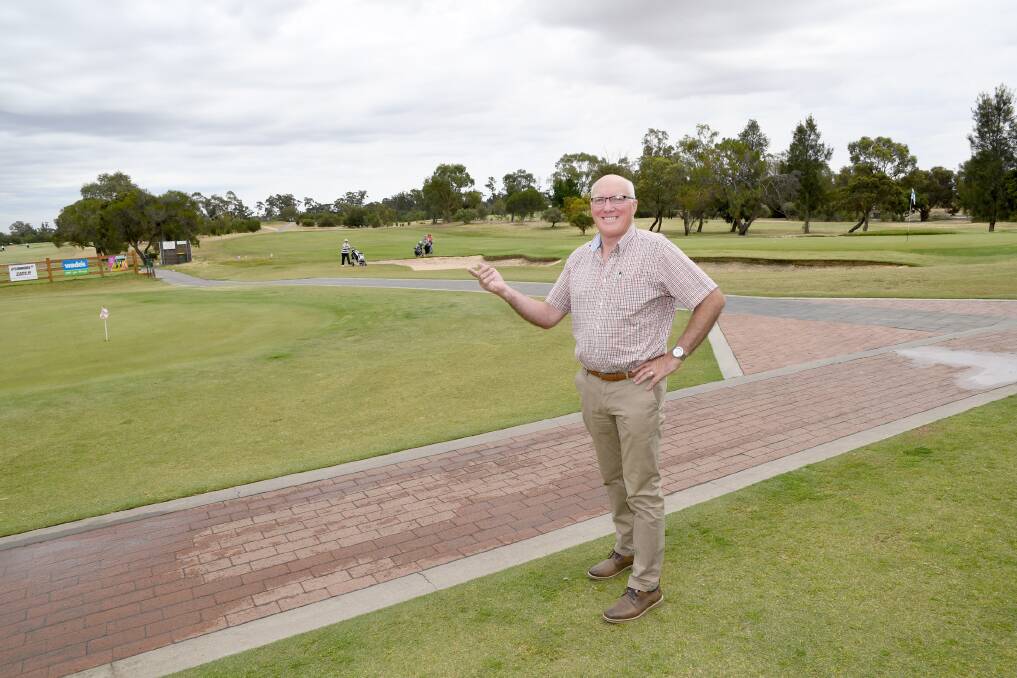 READY: Horsham Golf Club president Leo Delahunty, pictured in 2018, is excited for the sport to return today.