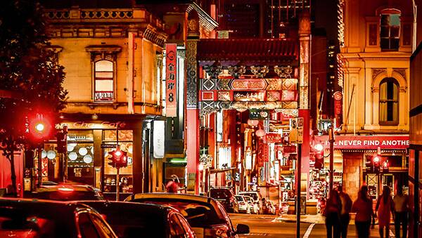 Melbourne's vibrant Chinatown is situated in the heart of the city.