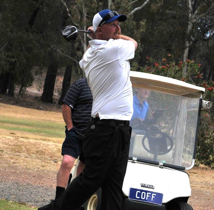 SILKY SWING: Stawell's Tim Coffey scored a seven-stroke win in the Wimmera District Golf Championship 36-hole event. Picture: STAWELL TIMES NEWS