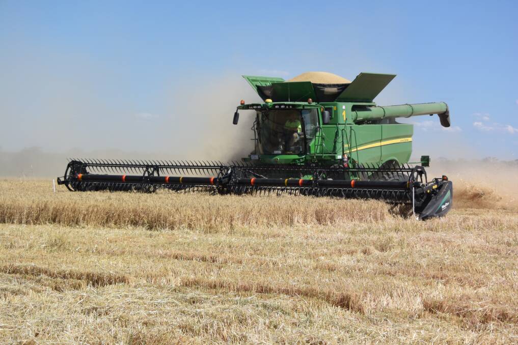 Harvest was effectively put on hold on Saturday as a total fire ban was in place. 