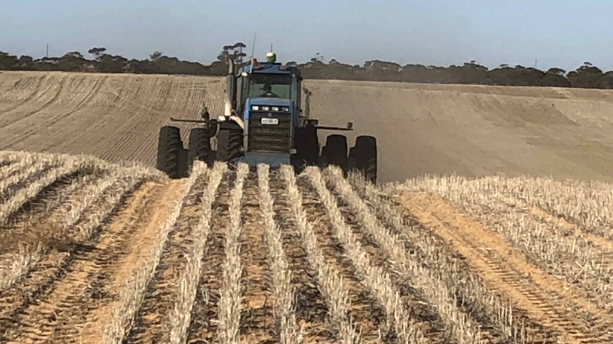 READY: Mallee farmers are comfortable dry sowing ahead of a seasonal break. This photo was taken in the western Mallee earlier in the month. Picture: JAMES McKEE
