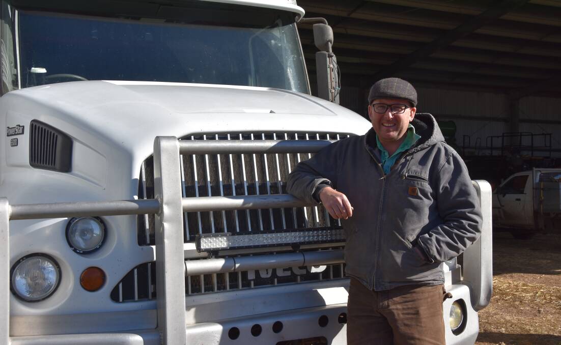 PERMIT FRUSTRATION: Beaufort's Alistair Gabb, who has a mixed cropping and livestock operation, said he'd had to wait for 12 months for a permit, to use his own truck on local roads.