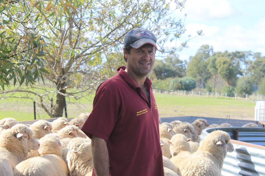 RISK MANAGEMENT: Euroa sheep producer Lydon Kubeil says he's carried out a number of modifications, in light of sjorter spring seasons.