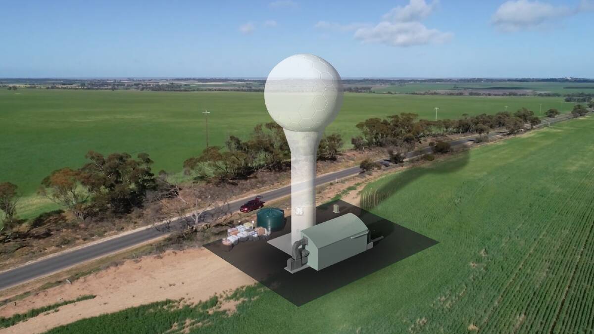 RAINBOW RADAR: The proposed radar, for Rainbow, due to be commissioned next year.