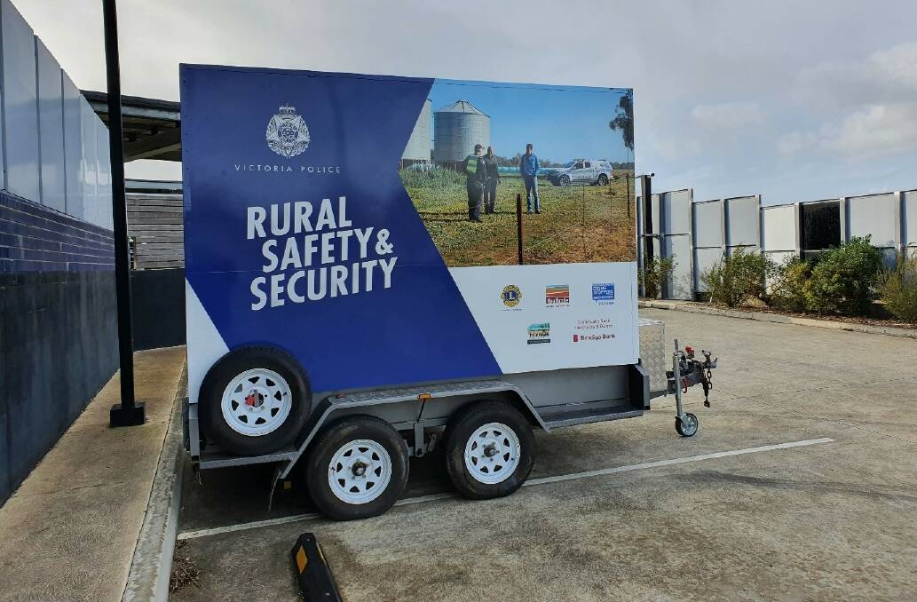 NEW TRAILER: Victoria Police hope the new trailer will provide a focal point for its operations on farm crime, firearms and community safety.
