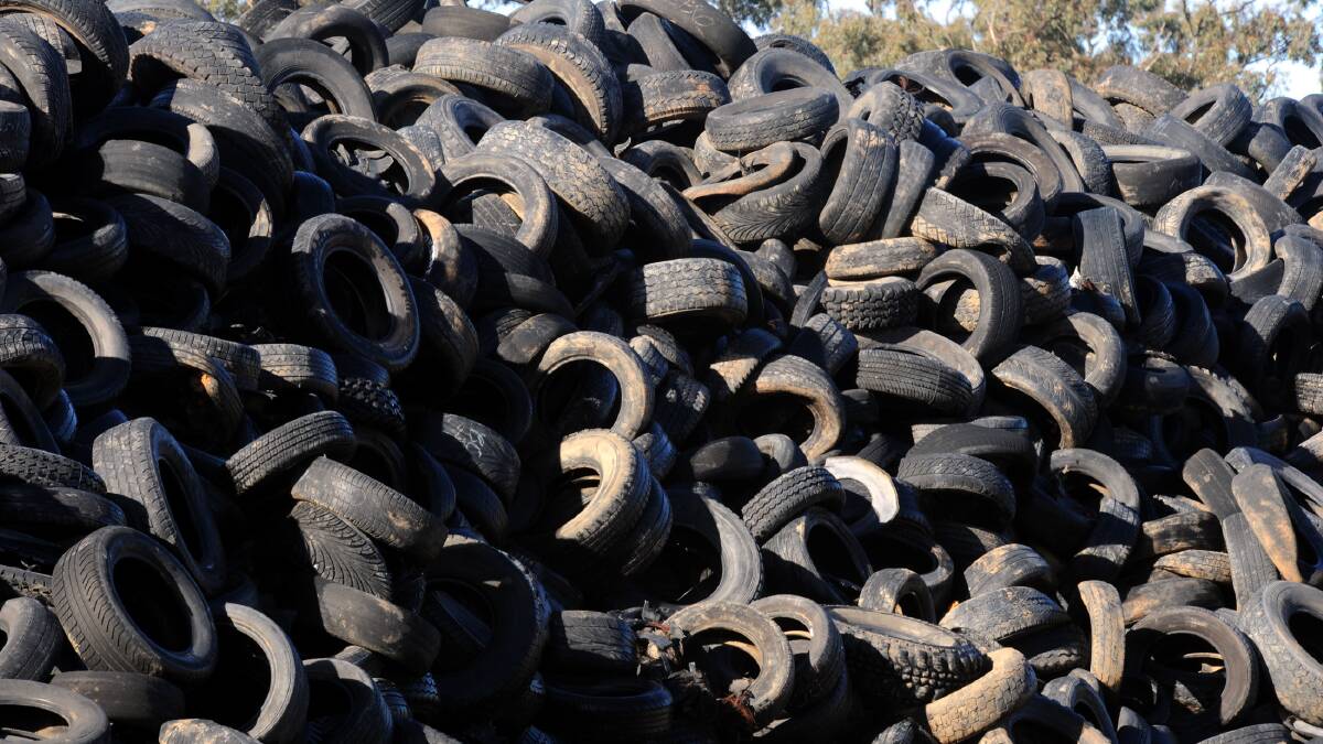 FIRE RISK: Red tape continues to plague the removal of more than nine million tyres from a dump site in Stawell. Picture: PAUL CARRACHER