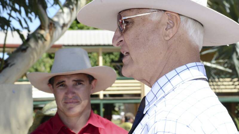 Robbie (left) and Bob Katter pictured in 2012, before they branched out - politically speaking, that is.