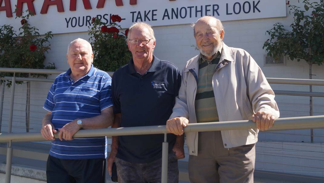 Roger Phillis, Mervyn Fox and Frank Neulist Snr are part of Ararat's Prostate Cancer Support Group. Picture: Jeremy Venosta