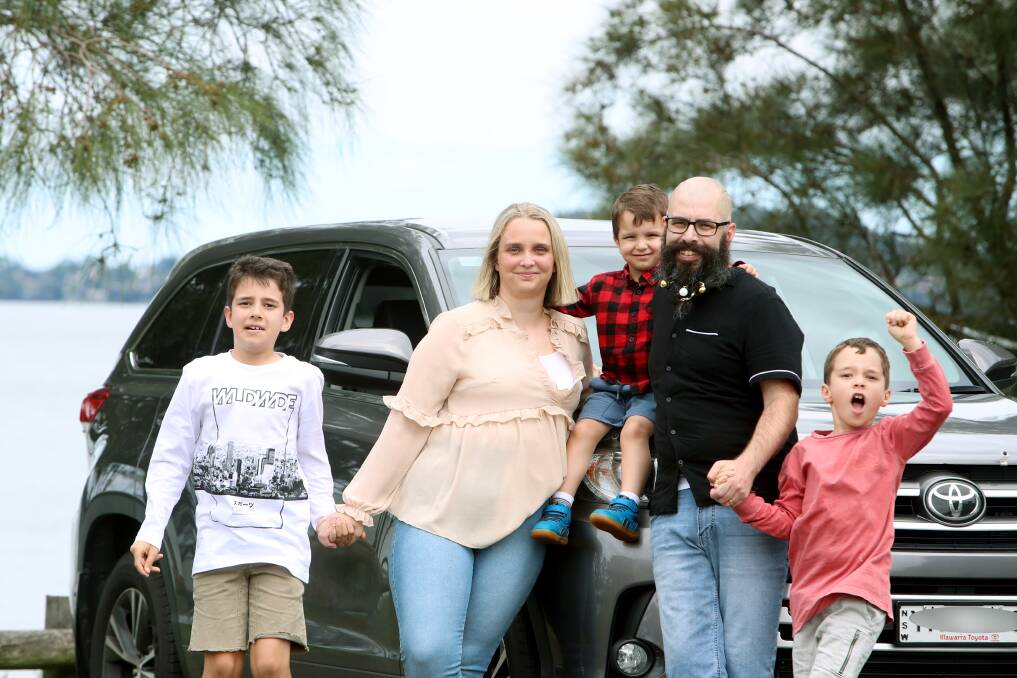 Ready for a road trip: "We have a permit. My eight-year-old has already packed his bag because he just wants to go see his Poppy," Dapto's Tim Fares said after navigating the confusing new border rules. Picture: Sylvia Liber.
