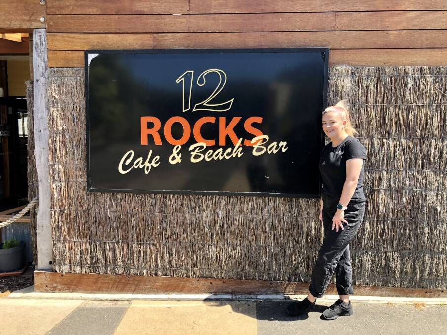 12 Rocks Cafe and Beach Bar staff member Lily Delaney. Picture: Kyra Gillespie