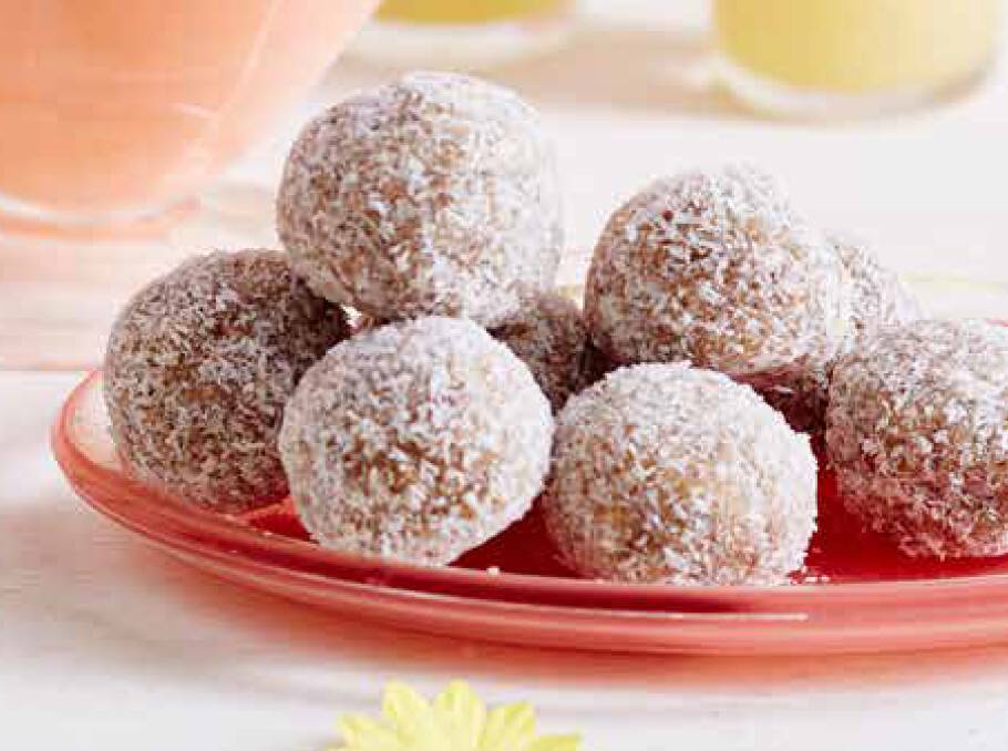 Tropical oat balls. Picture: Supplied