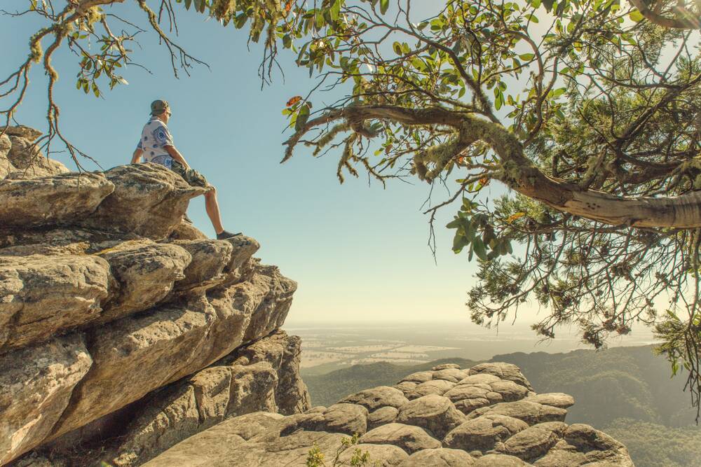 QUIET TIME: If spots in the Grampians, such as the Pinnacle Lookout, pictured, are busy, visit one of the other great locations in the area. Picture: SHUTTERSTOCK 