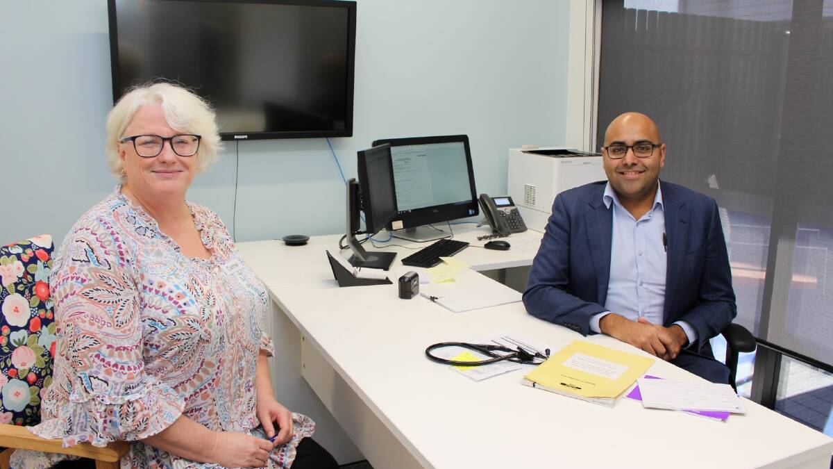 GOOD NEWS: Wimmera Cancer Centre manager Carmel OKane and visiting medical
oncologist Dr Vishal Boolell. Picture: SUPPLIED