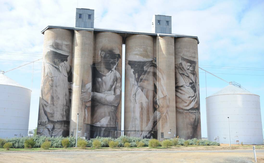 SILO ART DRAW: The Brim silos are among the artworks in the Wimmera that are already bringing in visitors. 