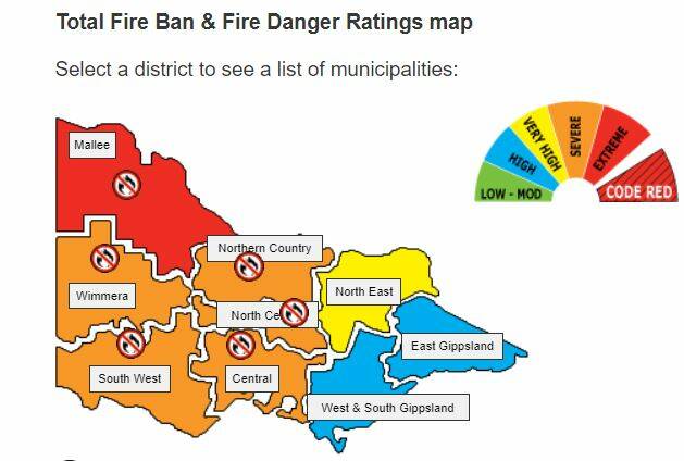 Fire bans: For Wednesday, January 22