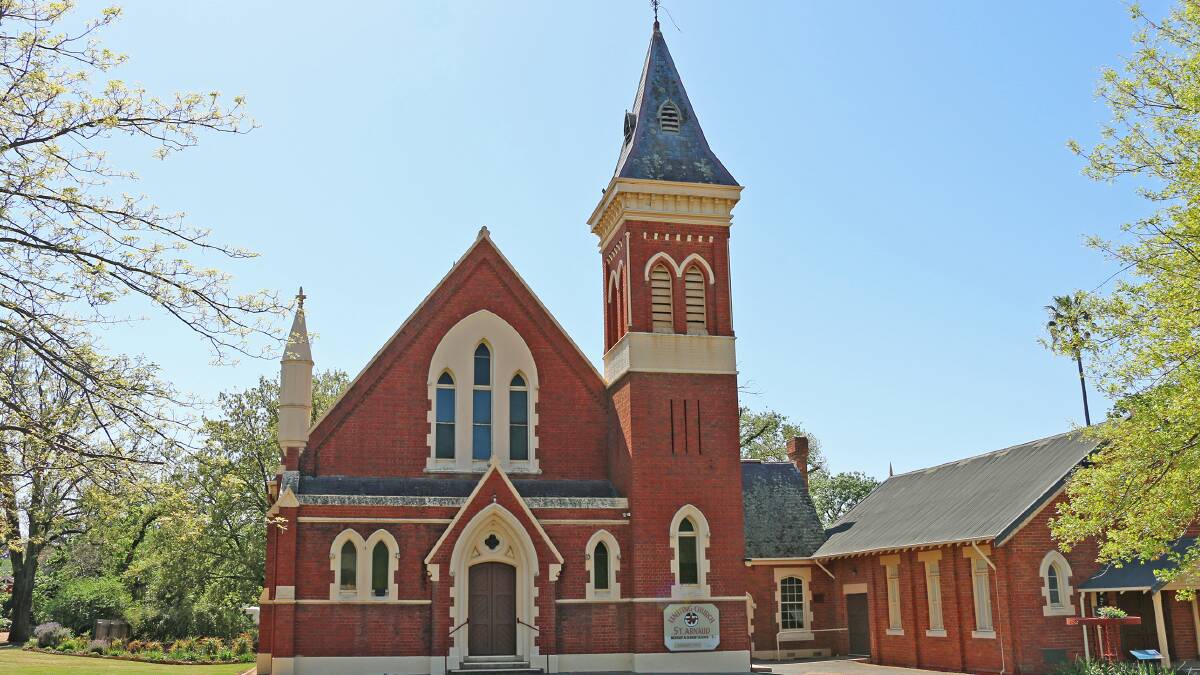 DEBATE OVER TOWN'S NAME: There are calls for St Arnaud to be renamed. Pictured is the Uniting Church in the town. 