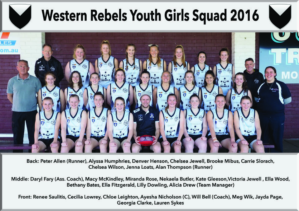 The 2016 Western Rebels squad. Picture: David Nicholson