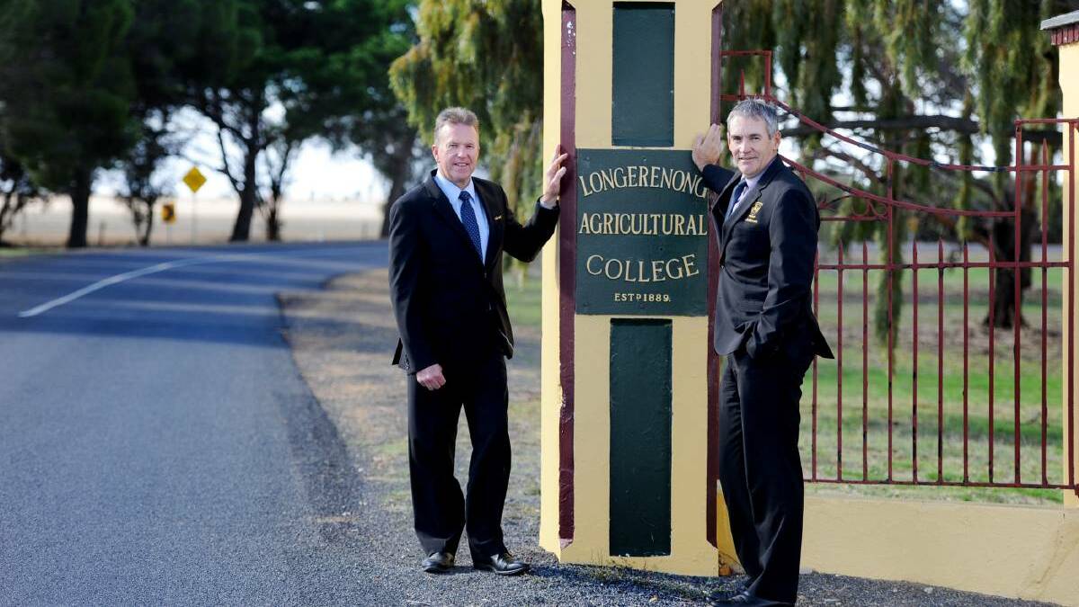 GOOD SIGNS AS RESTRICTIONS EASE: Skillinvest chief executive Darren Webster and Longerenong Agricultural College principal John Goldsmith.