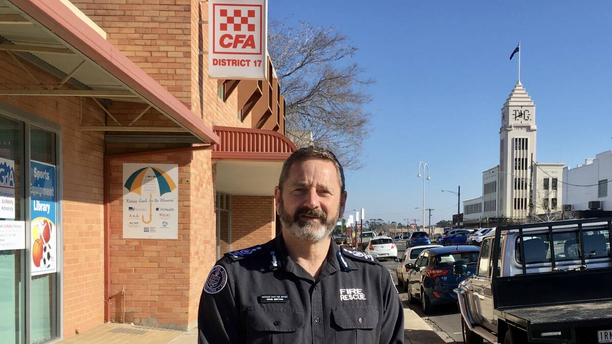 CFA District 17 Assistant Chief Fire Officer Craig Brittain outside the district's McLachlan Street headquarters. Picture: ALEXANDER DARLING