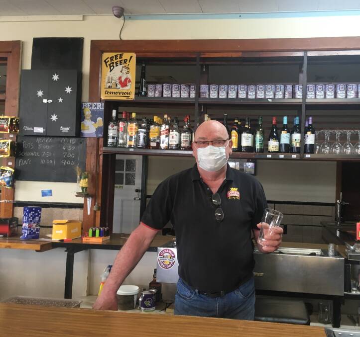 GROWING IMPATIENCE: Wimmera publicans including Owen Morley, of Rainbow, say customers are eager to return but the roadmaps out of lockdown don't allow this to happen quickly enough. Picture: CONTRIBUTED