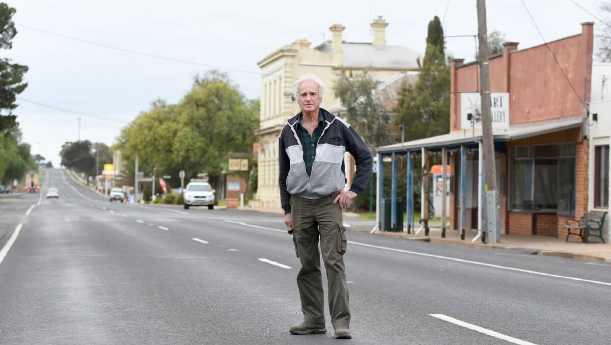 CLIMBING CONCERNS: Natimuk resident and businessowner David Kitching is one of many seeking clarity over the future of Mount Arapiles, saying climbing has sustained the town. Picture: SAMANTHA CAMARRI
