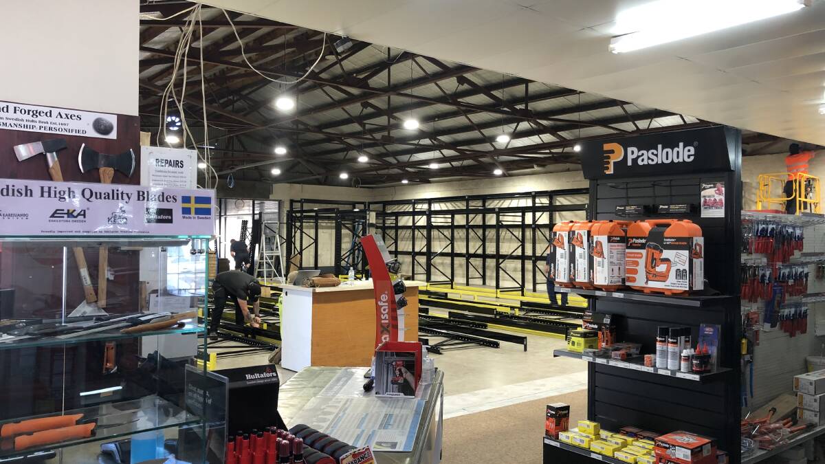 TOTAL MAKEOVER: Breuers' United is being given a facelift in preparation for becoming Total Tools Horsham. Picture: CONTRIBUTED