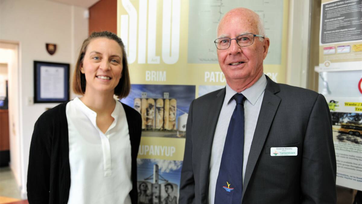 FUNDED: Yarriambiack Shire Council CEO Jessie Holmes and Mayor Graeme Massey. Picture: JADE BATE