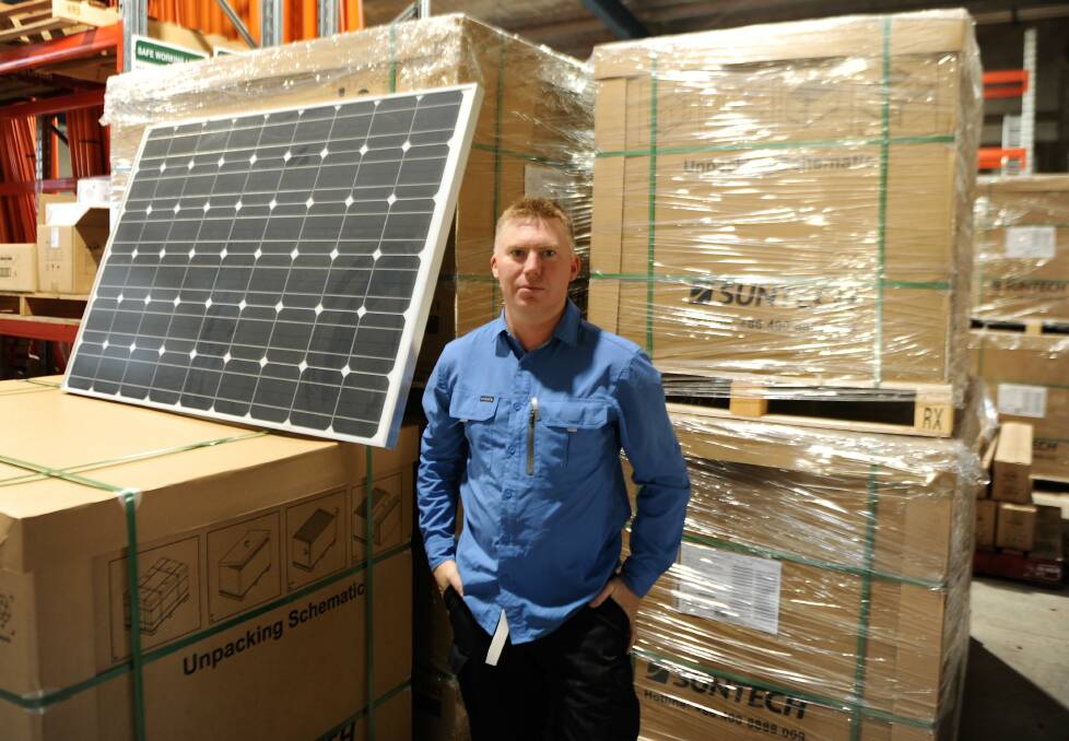 SITTING IDLE: Natimuk Solar's Lachlan Hick says he has not received any requests for solar installations since a state government rebate ended last month. Picture: ALEXANDER DARLING