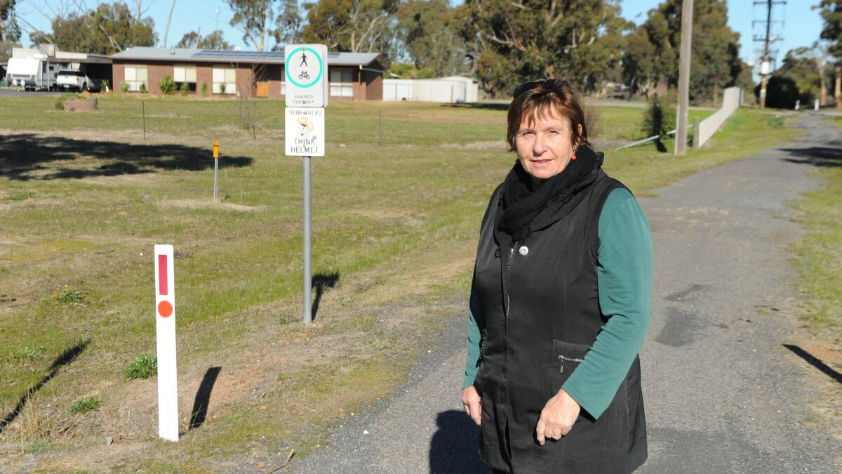 FORWARD THINKING: Haven's Sue Exell wants to see more bike paths and better connection of the existing ones in the community south of Horsham. Picture: ALEXANDER DARLING