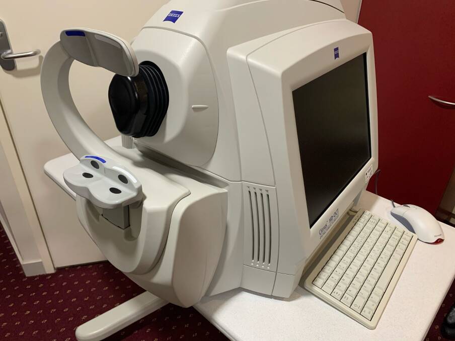 BENEFITS ARE CLEAR TO SEE: The eye measuring machine to be replaced. Picture: CONTRIBUTED