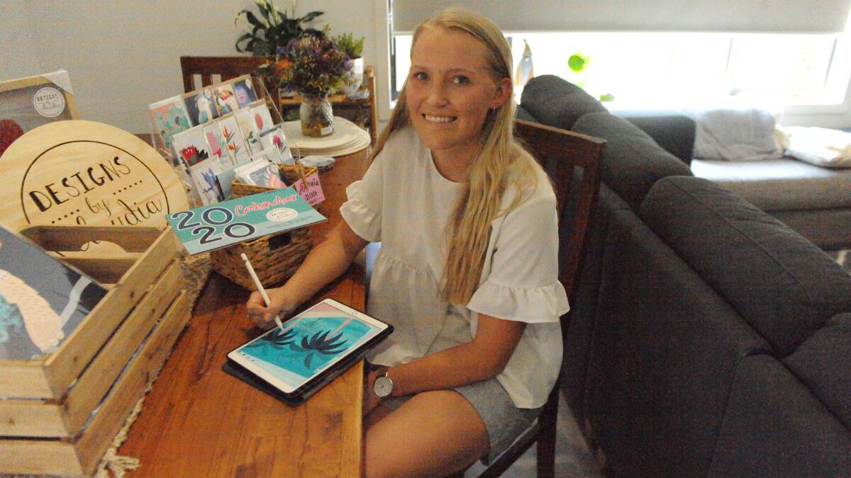 SELF-MADE: Horsham woman Claudia Schodde has noticed a growth in home-based businesses like hers in recent months. She says the owners and makers support one another. Picture: ALEXANDER DARLING