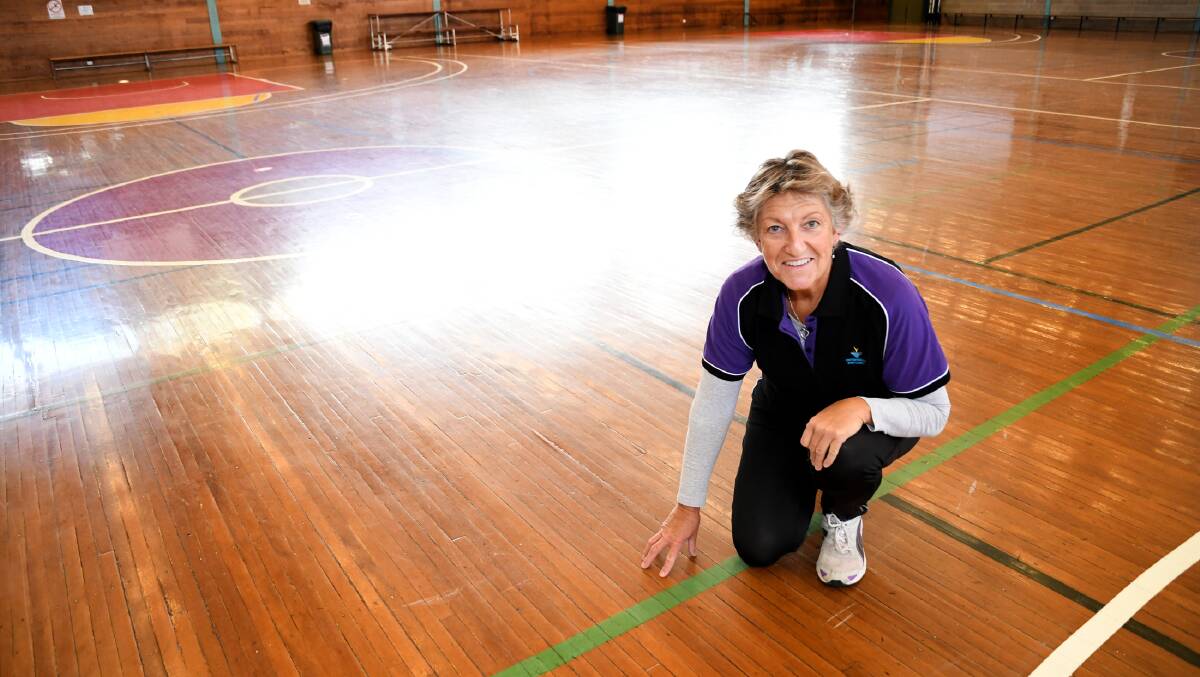 FLOOR PLAN: Warracknabeal Leisure Complex manager Cheryl Woods is excited for new funding. The funding will be used for the flooring. Picture: SAMANTHA CAMARRI