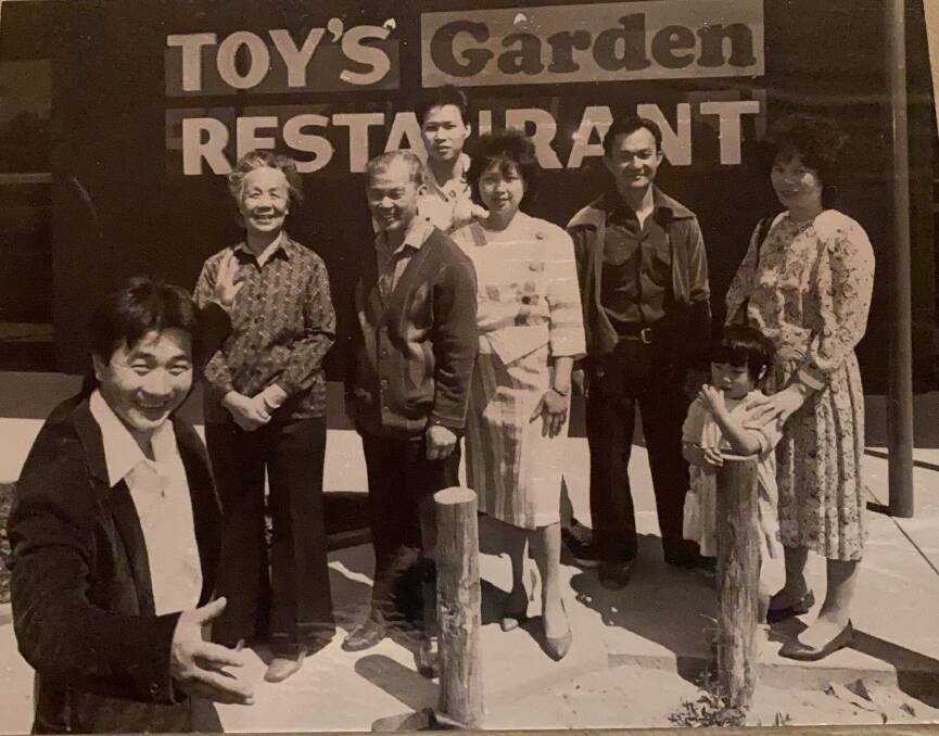 Leon, left, at the opening of the Stawell Road restaurant in 1987.