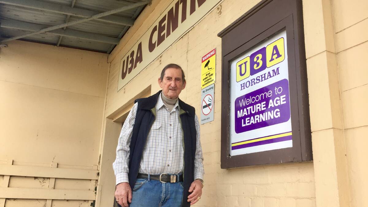 WANTING TO STAY: Horsham U3A president Bob McIlvena wants new train passenger facilities to be built rather than the existing station, which his group uses, renovated. Picture: ALEXANDER DARLING
