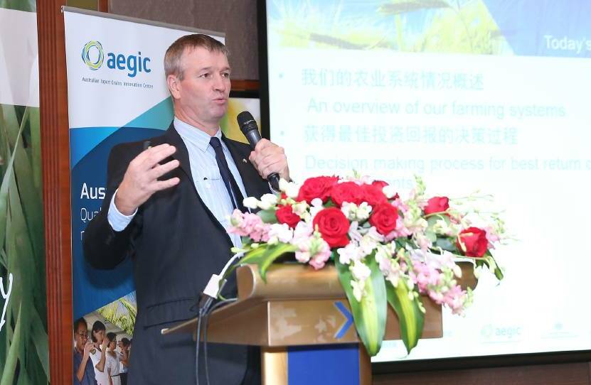 Grain Producers Australia chairman Andrew Weidemann in China last year.