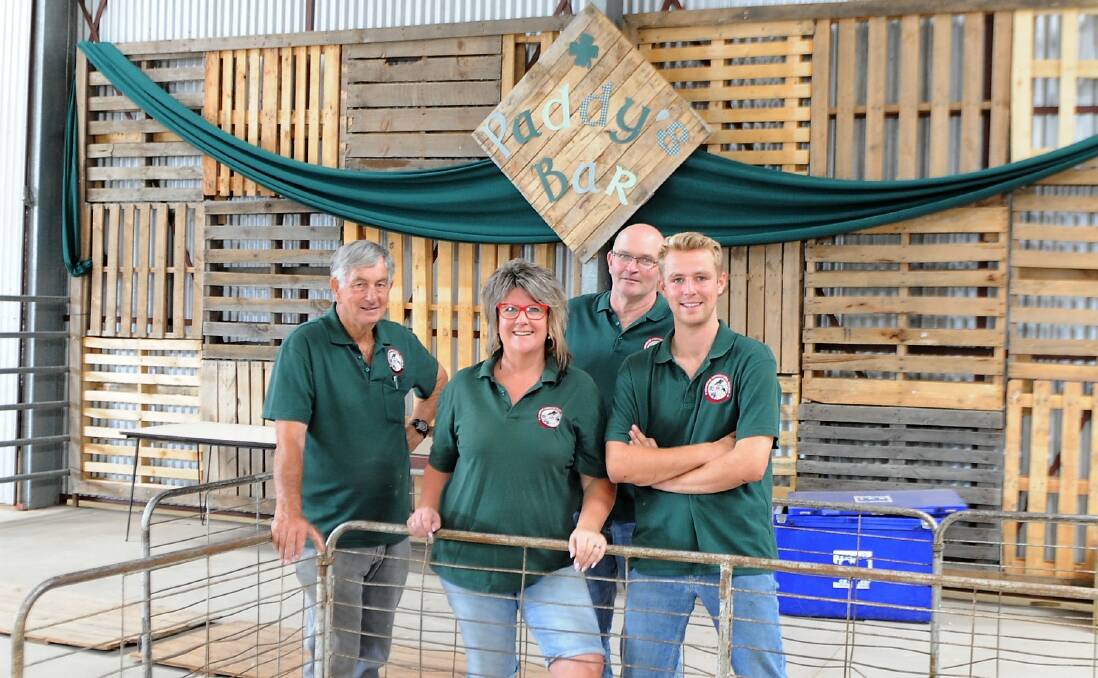 GETTING READY TO JIG: From left to right, Horsham Agricultural Society committee members Ian Walker, Andrea Cross, Daryl Wallace and President Zack Currie. Picture: ALEXANDER DARLING