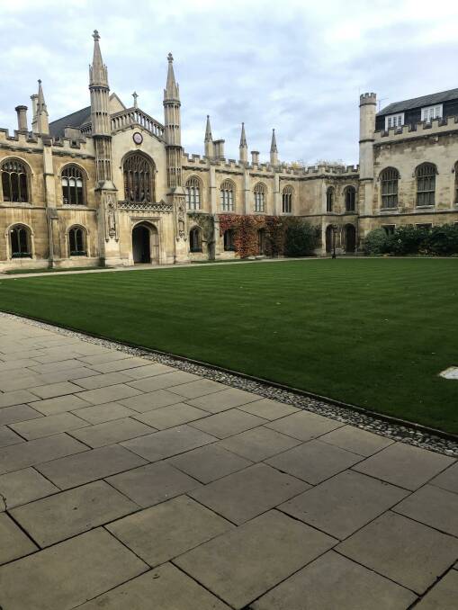 Dr Clark's college at Cambridge, Corpus Christi College, which was founded in 1352.