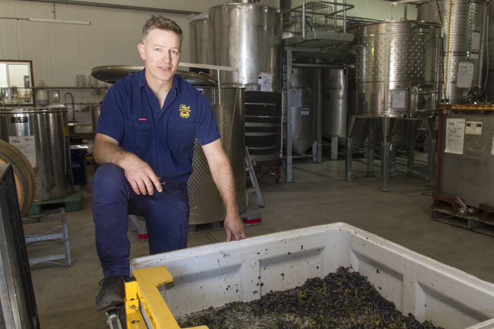 RECOGNISED: Justin Purser, a winemaker for Best's Great Western winery, is among the top 50 for the young gun of wine awards. Picture: PETER PICKERING