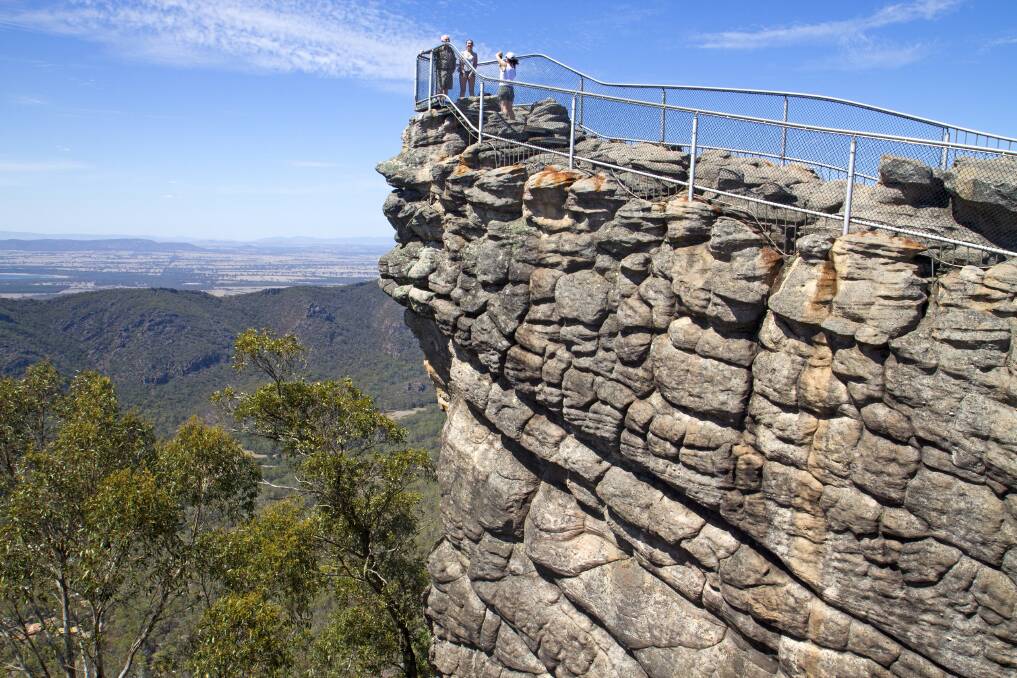 POPULAR: The pinnacle walking track in the Grampians. Picture: Andrew Bain. 