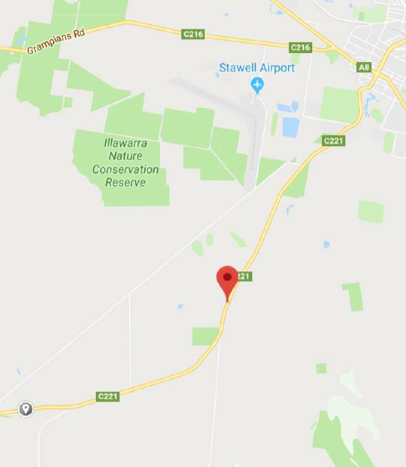 Pomonal Road: The location in Stawell where the accident occurred. Picture: Google