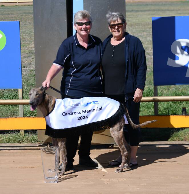 Kerry Prowse and Andrea Gurry at winning post with Xylus Bale. Picture by Peter Carter