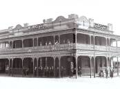 Majestic: Exchange Hotel, Firebrace Street, with original verandah and balcony, looking south-west, 1920. Picture: HHS 004889