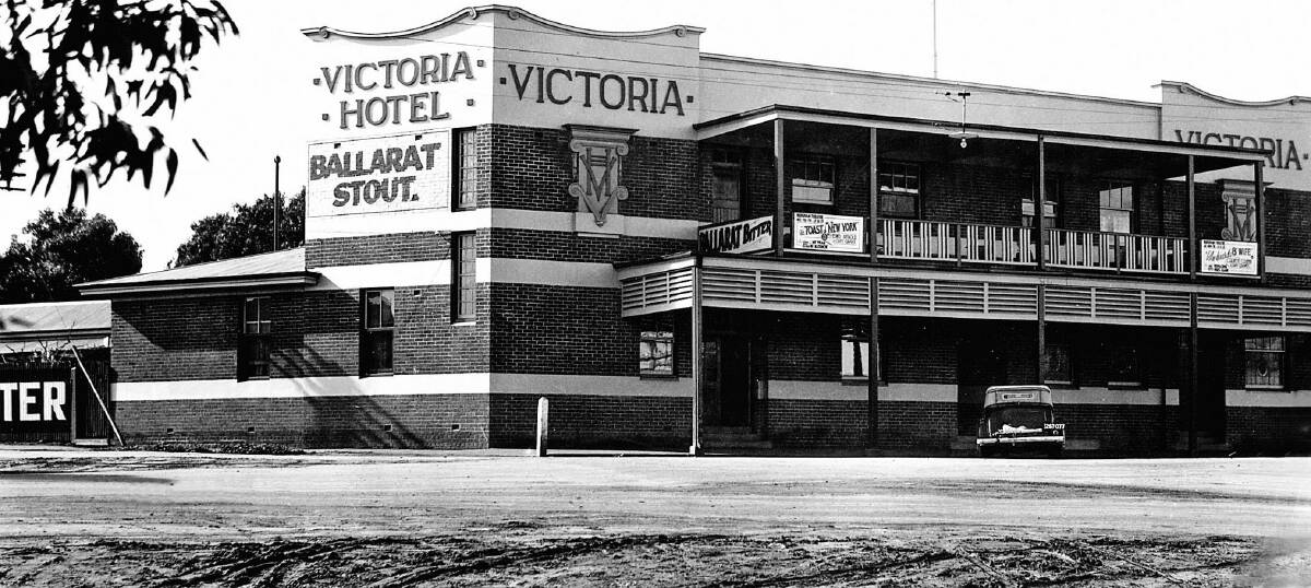 The Victoria Hotel in 1938. It was rebuilt in brick in 1924. Picture: HHS 000953