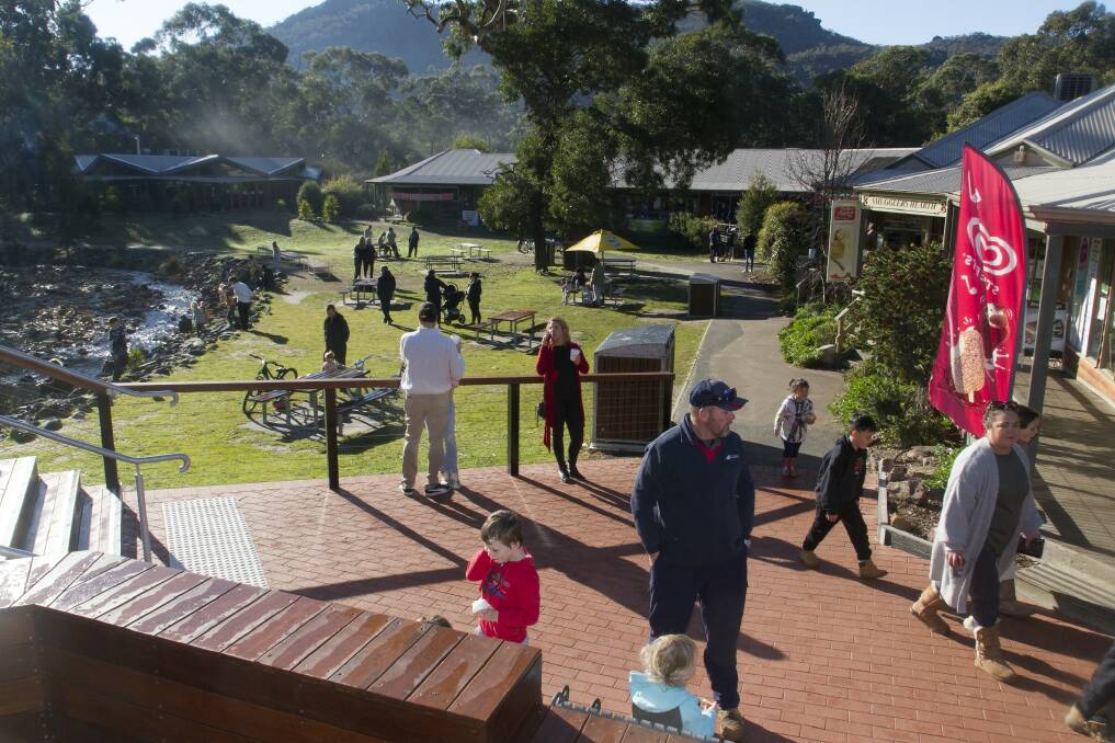 Tourism boom: Following the lifting of travel restrictions due to the COVID-19 pandemic, hundreds of tourists have flocked to Halls Gap in recent weeks. Picture: PETER PICKERING