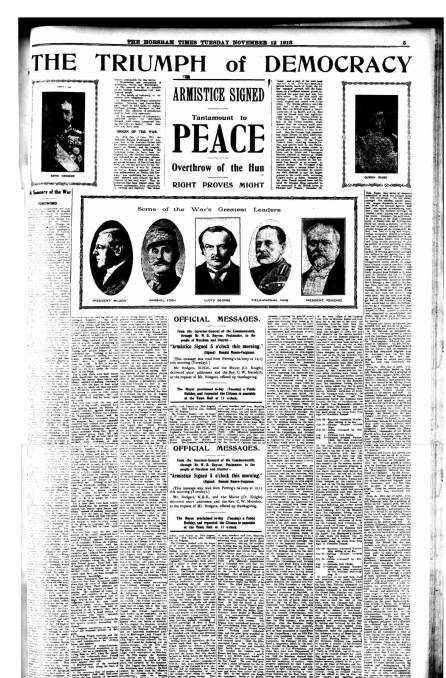 Above: King George (left and Queen Mary. Below: US President Woodrow WIlson (left), French General Ferdinand Foch, UK Prime Minister Lloyd George, Field Marshall Douglas Haig, and French President Raymond Poincare.