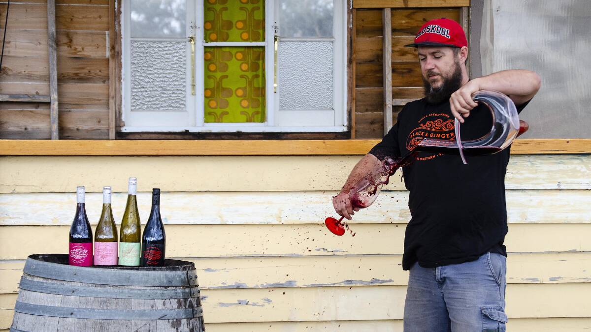 Fine drop: Great Western winemaker Hadyn Black is making a splash in the national scene. Picture: CONTRIBUTED