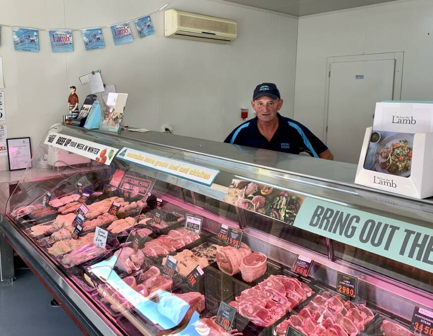High demand: Stawell butcher David Newton is working overtime to keep up with the public's demand for bulk meat.