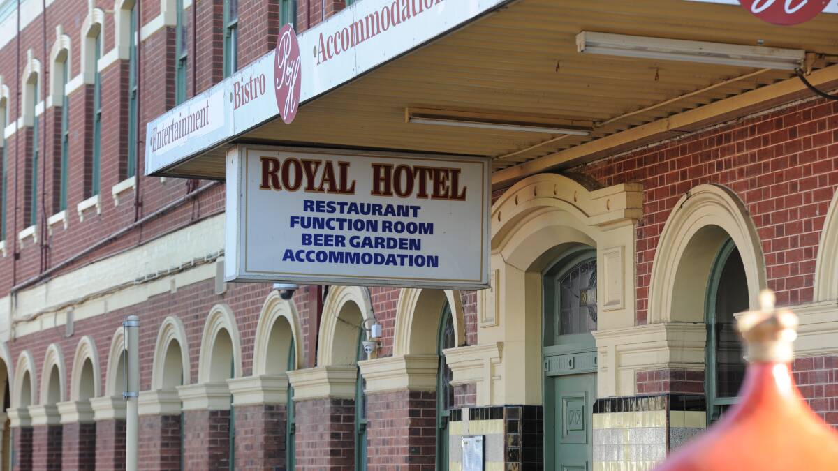 QUIET: During the lockdown, the Royal Hotel could only offer take-away services. Picture: FILE