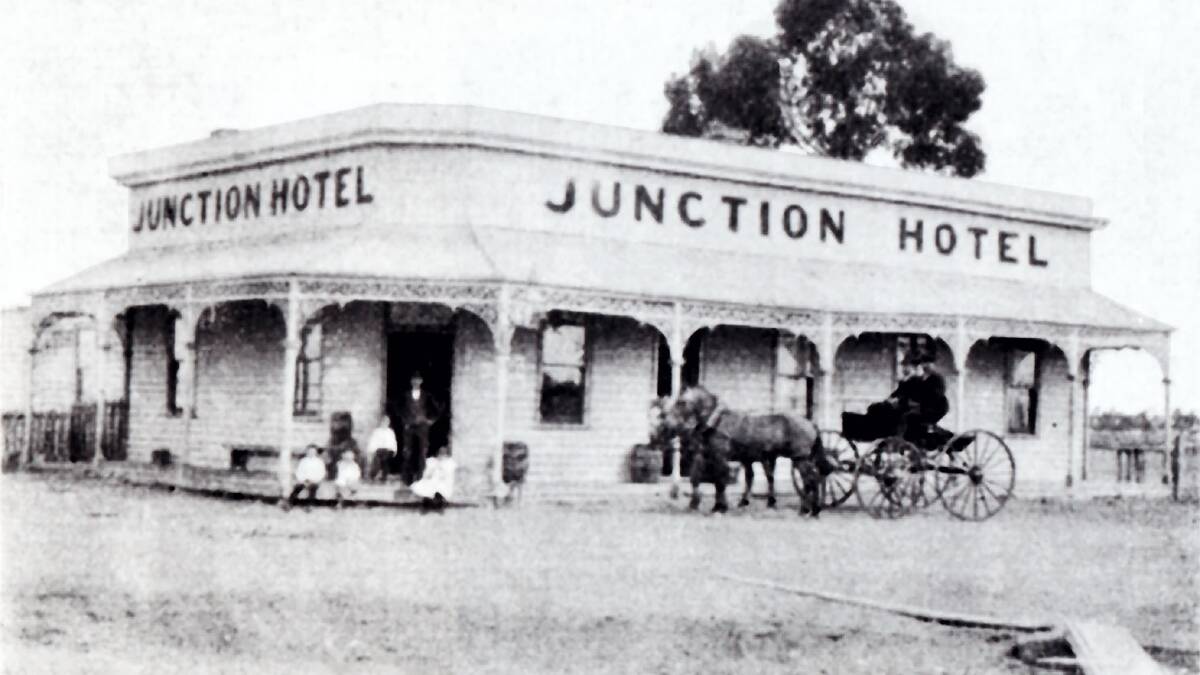 IN ALL OF IT'S GLORY: The Junction Hotel, at Humbug Corner, Wail-Dooen Road, Wail, about 1890. Picture: HORSHAM HISTORICAL SOCIETY 011769